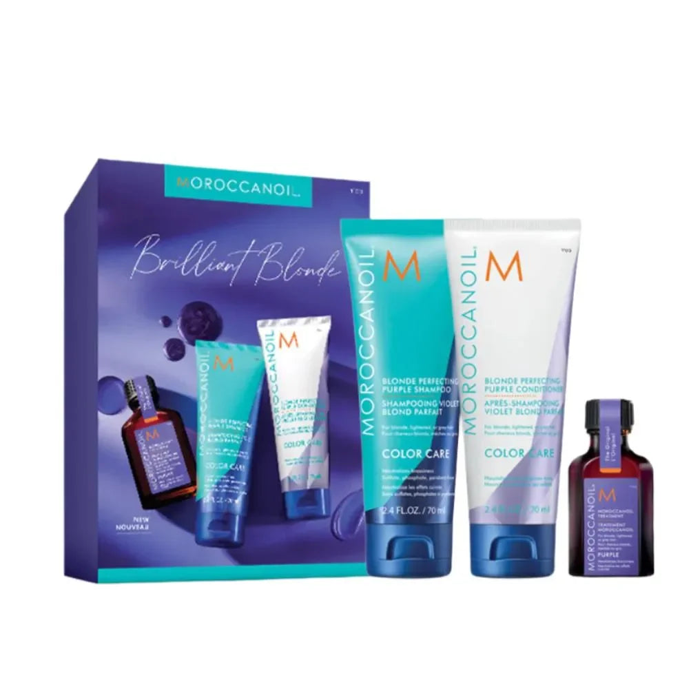 מארז לשיער בלונדיני זוהר מבית Moroccanoil – תמונה 1