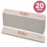 מארז 20 פצירות JUMBO מלבניות 100/180 Buba