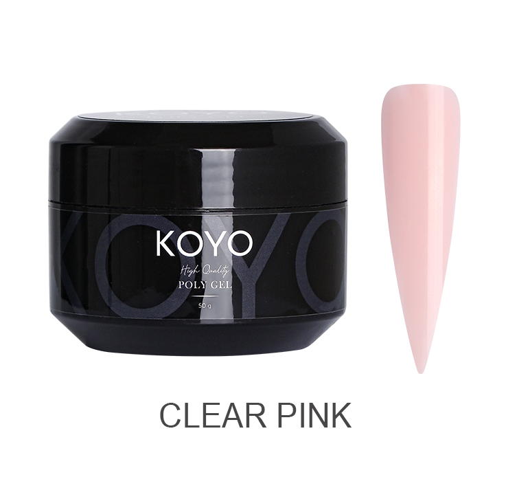 קויו - KOYO פוליג'ל 50 מ"ל Clear Pink