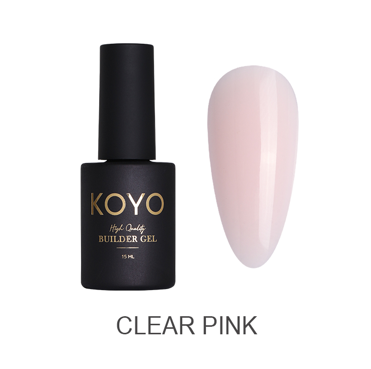 קויו - KOYO ג’ל בנייה 15 מ"ל - Clear Pink