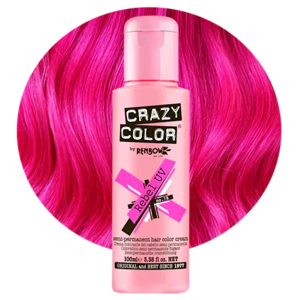 צבע זמני לשיער קרייזי קולורCrazy Color 100 מ"ל, יופילי