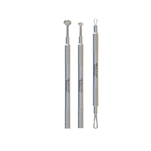 Staleks Cosmetology toolset “Clean Skin” BEAUTY & CARE 30 (Uno spoon, round tool with 19 holes and double-ended loop), יופילי