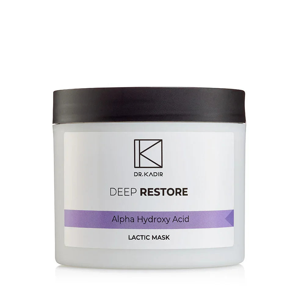מסכת Alpha Lactic עם 8% חומצה לקטית Deep Restore ‏250 מ״ל | Dr Kadir – תמונת אריזת המוצר