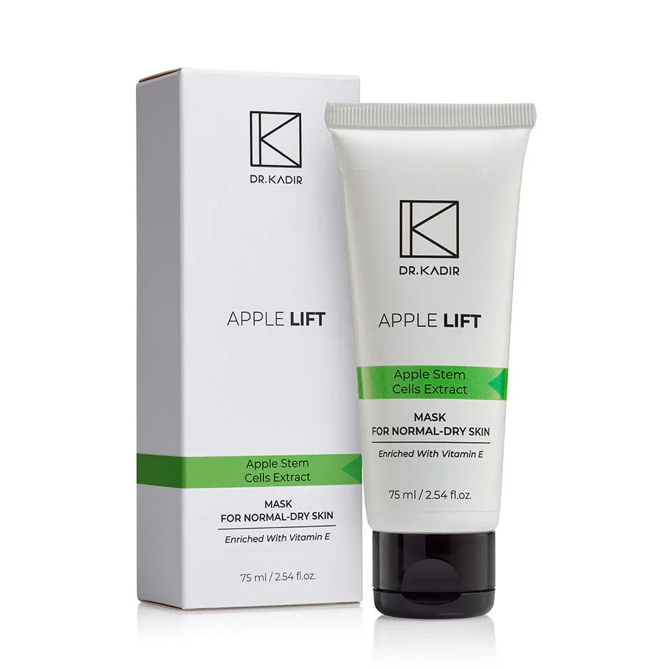 מסכת חימר Apple Lift לעור רגיל עד יבש 50 מ״ל | Dr Kadir – אריזת המוצר