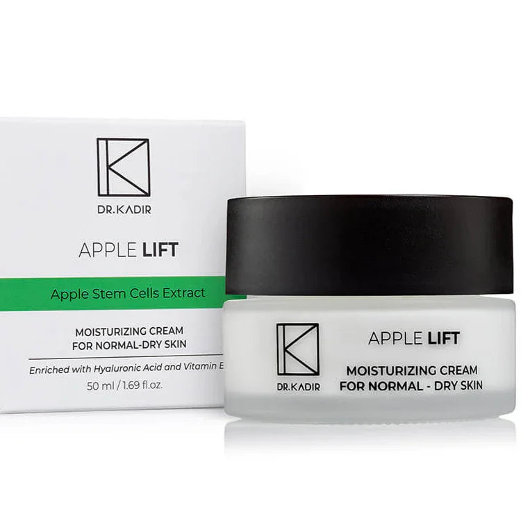 קרם לחות Apple Lift לעור רגיל עד יבש 50 מ״ל | Dr Kadir – אריזת המוצר