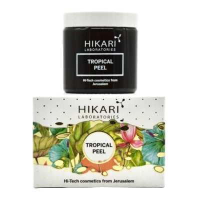 היקארי פילינג מיקרו דרמברשיין מכיל עיסת קוקוס ,ליצ'י ,מלח ים ושברי קליפות קוקוס מאיי טהיטי לפילינג עדין 150 מ"ל