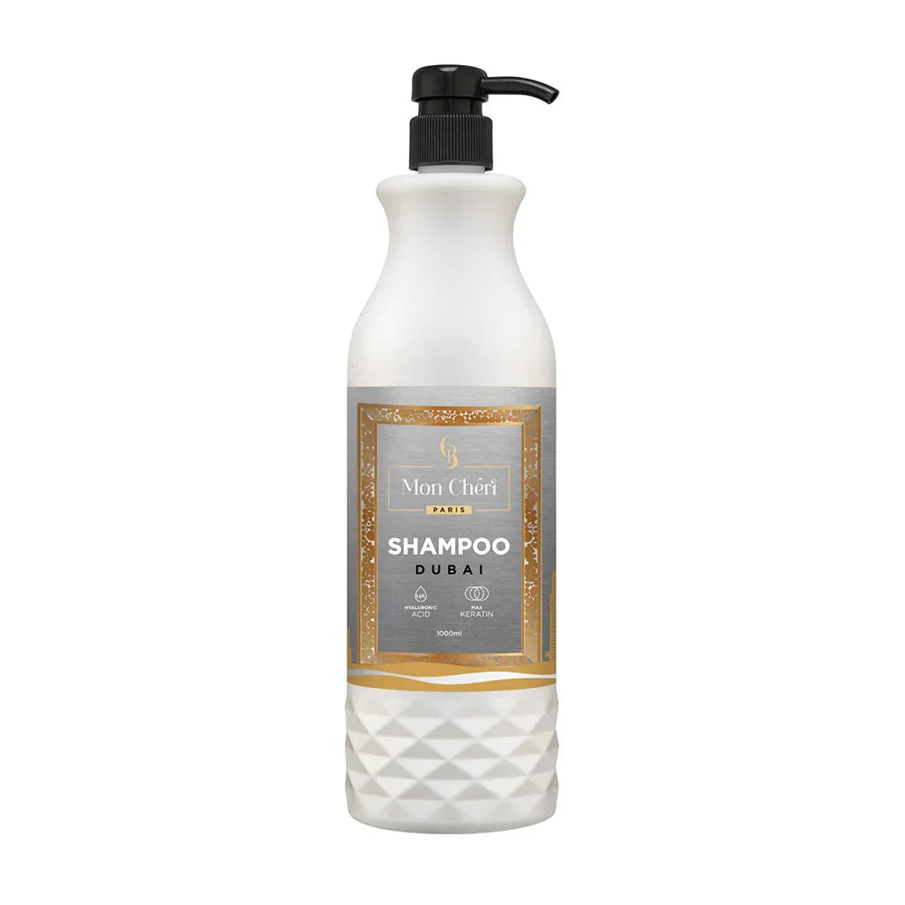 שמפו לשיקום אינטנסיבי מסדרת דובאי מכיל חומצה היאלורונית טהור ומקס קרטין אורגני - מון שרי, יופילי