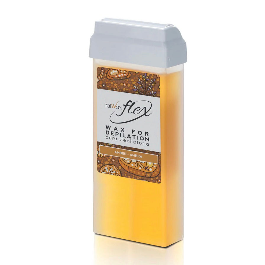 שעוות רול-און Flex ענבר להסרת שיער של ItalWax – אריזת המוצר