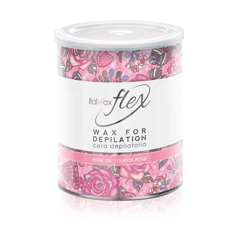 שעווה רכה Flex שמן ורדים להסרת שיער 800 גרם של ItalWax – אריזת המוצר