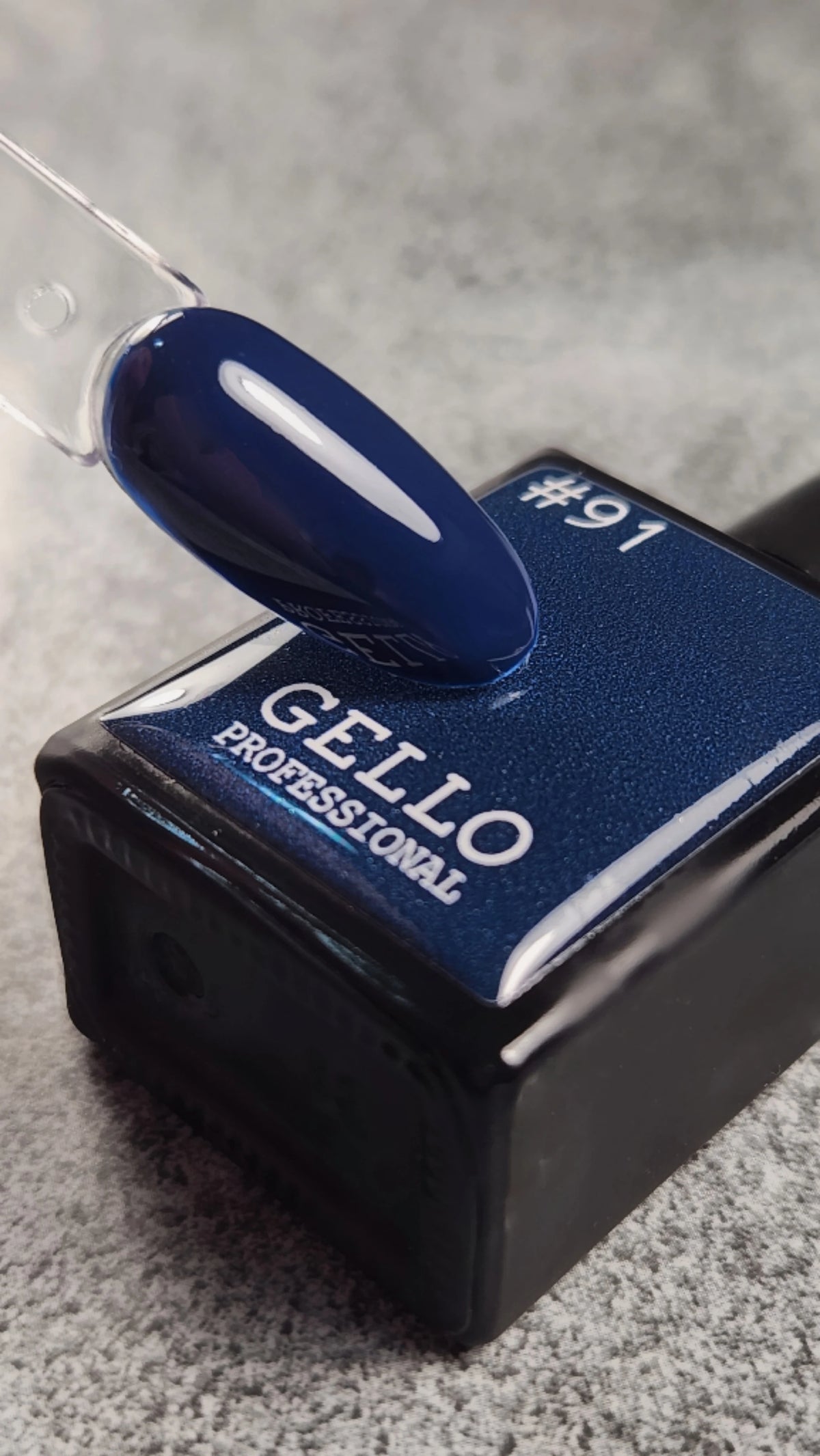 לק ג'ל ג'לו צבע כחול מטאלי כהה GELLO #91