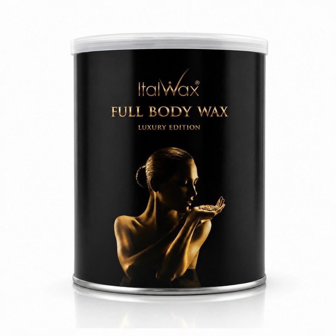 שעוות פילם זהב בפחית לכל הגוף והפנים 800 גרם של ItalWax – אריזת המוצר