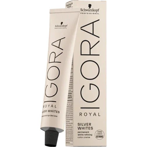 צבע לשיער IGORA ROYAL SilverWhite 60 מ״ל | Schwarzkopf – תמונת אריזת המוצר