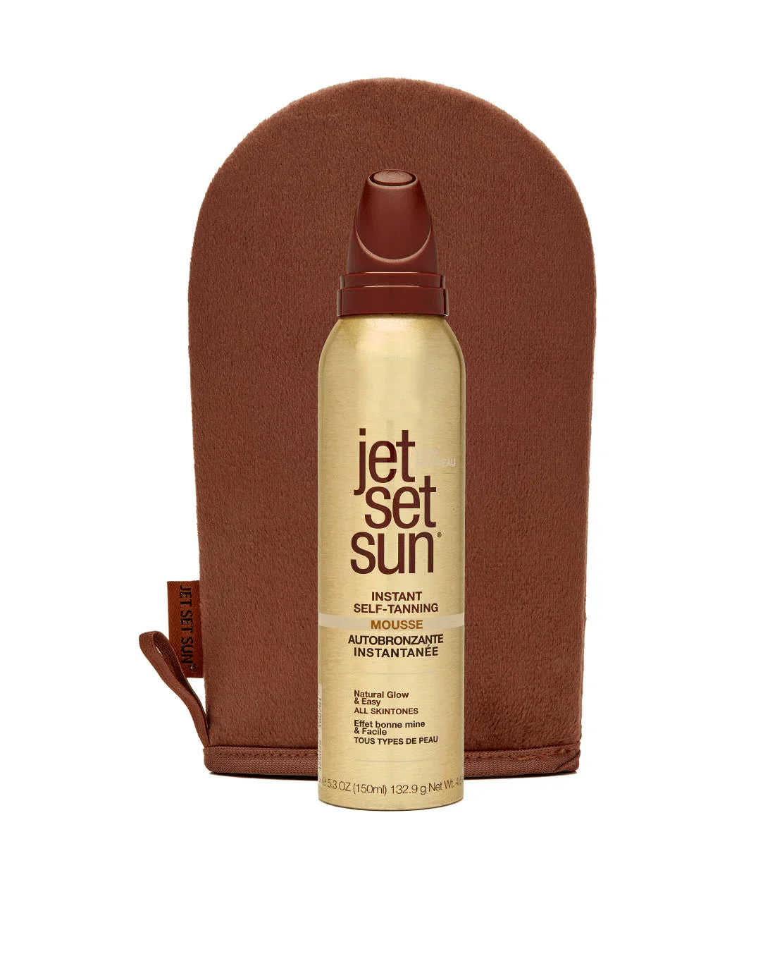 Jet set sun - מוס שיזוף + כפפה 150 מ"ל, יופילי