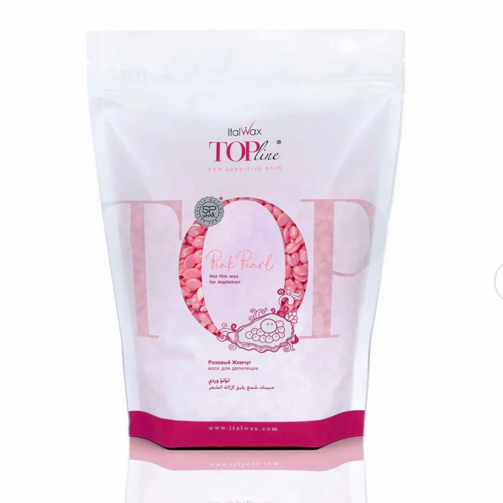 ItalWax | שעווה מתקלפת פתיתים 750 גרם | פנינה ורודה סדרת טופ ליין