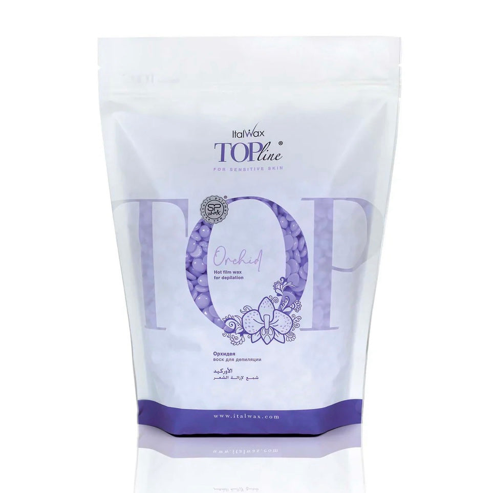 ItalWax | שעווה מתקלפת פתיתים 750 גרם | סחלב סגול סדרת טופ ליין