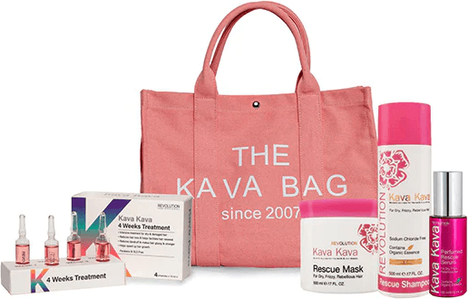 Розовая сумочка Kava Kava, включая наращивание для ухода за волосами Kava Kava