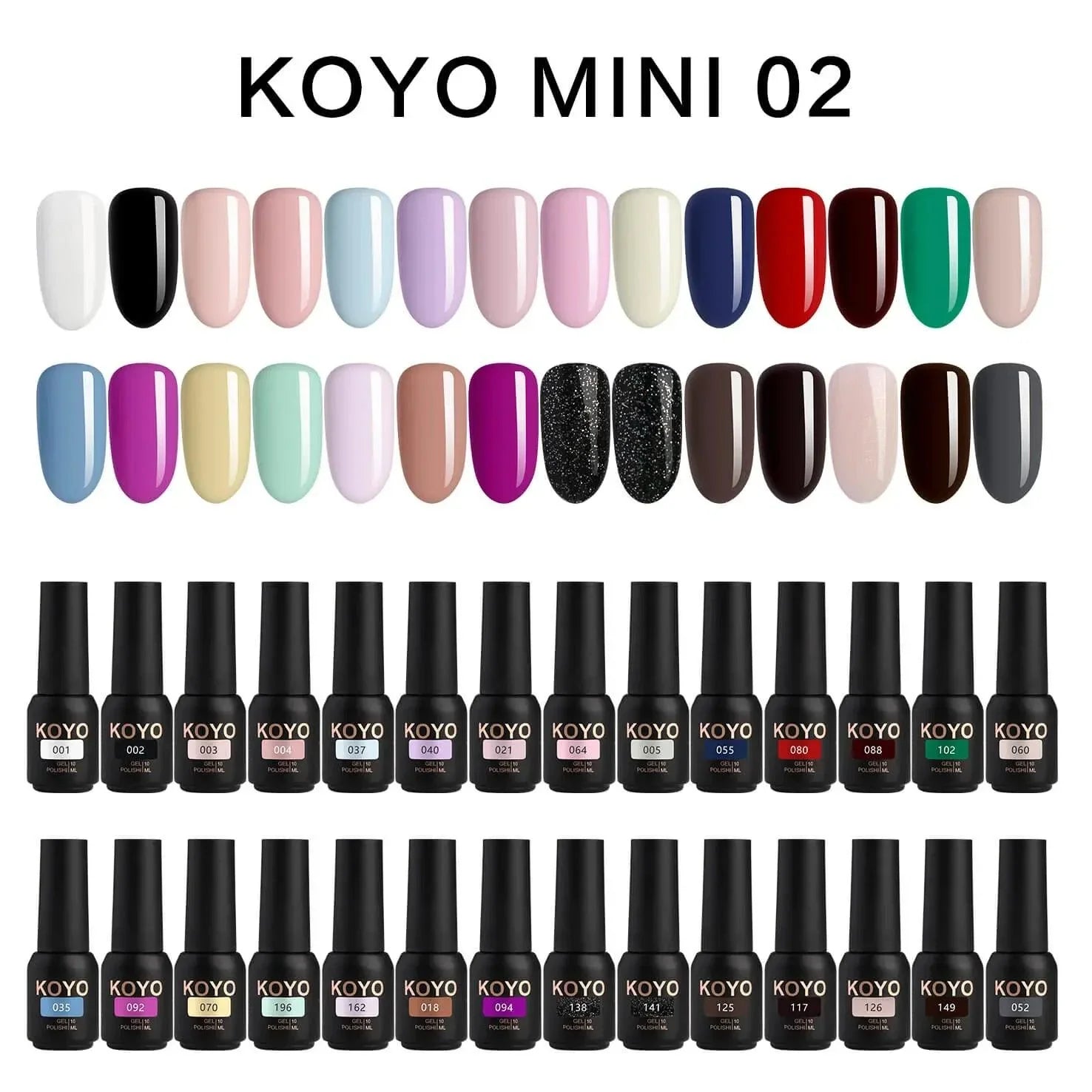 מזוודת KOYO עם 30 גוונים דגם 2