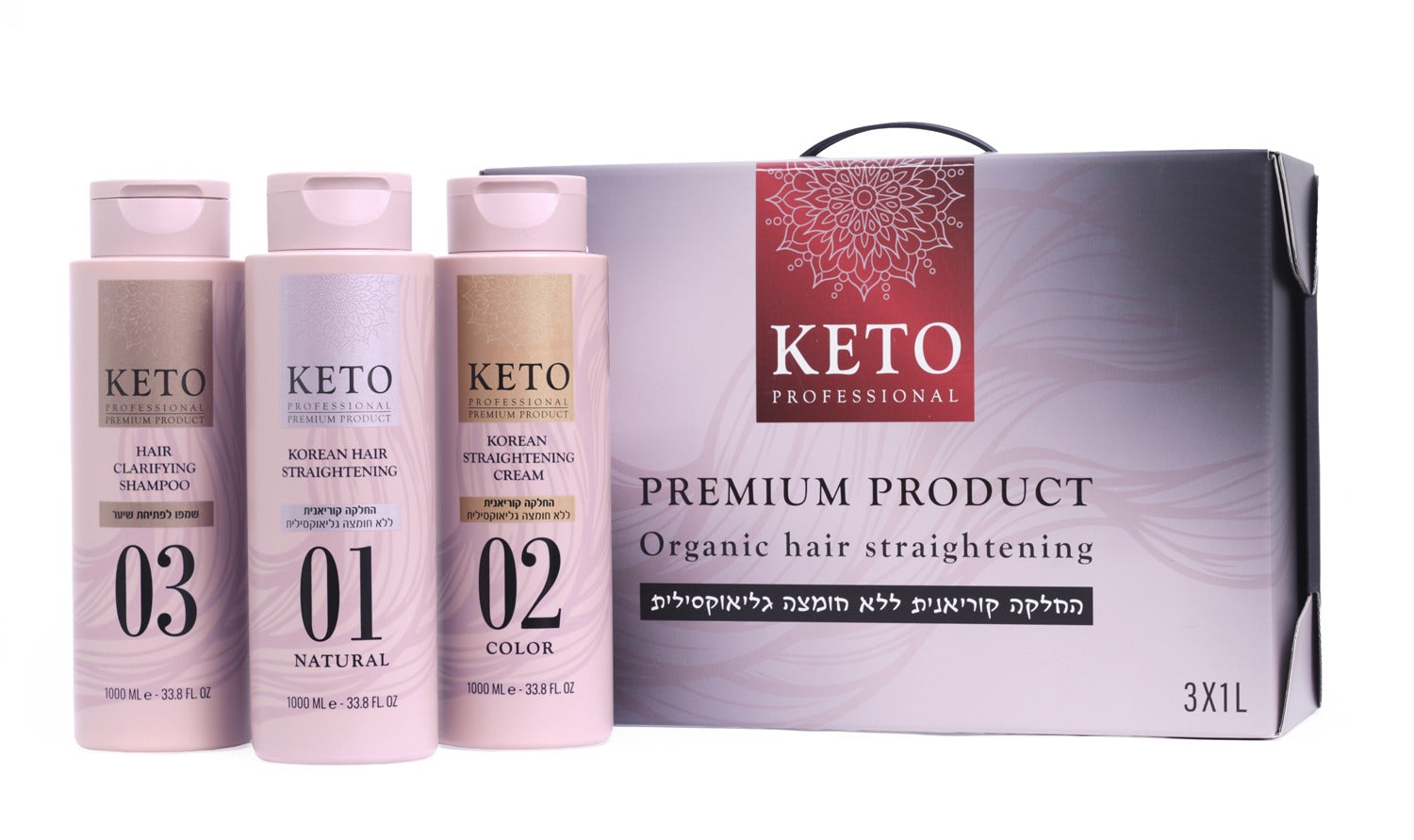 ערכת החלקה קוריאנית מקצועית 3000 מ״ל | Lomelo Keto – תמונת המוצר הראשית