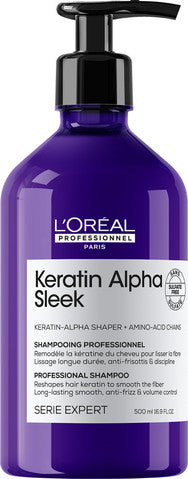 שמפו Keratin Alpha Sleek לשיער חלק 500 מ״ל | L'Oréal Professionnel – תמונת המוצר הראשית