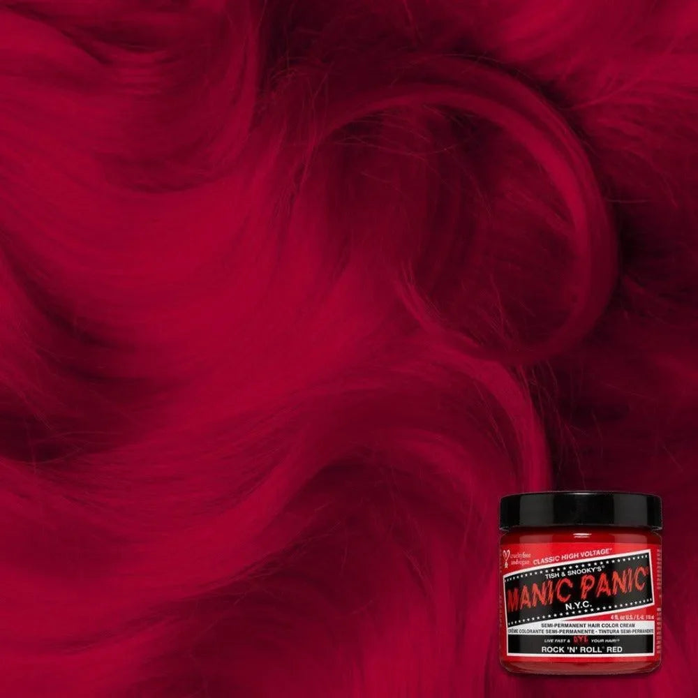 צבע שיער סמי־פרמננט Manic Panic בגוון Rock N Roll Red ‏118 מ״ל