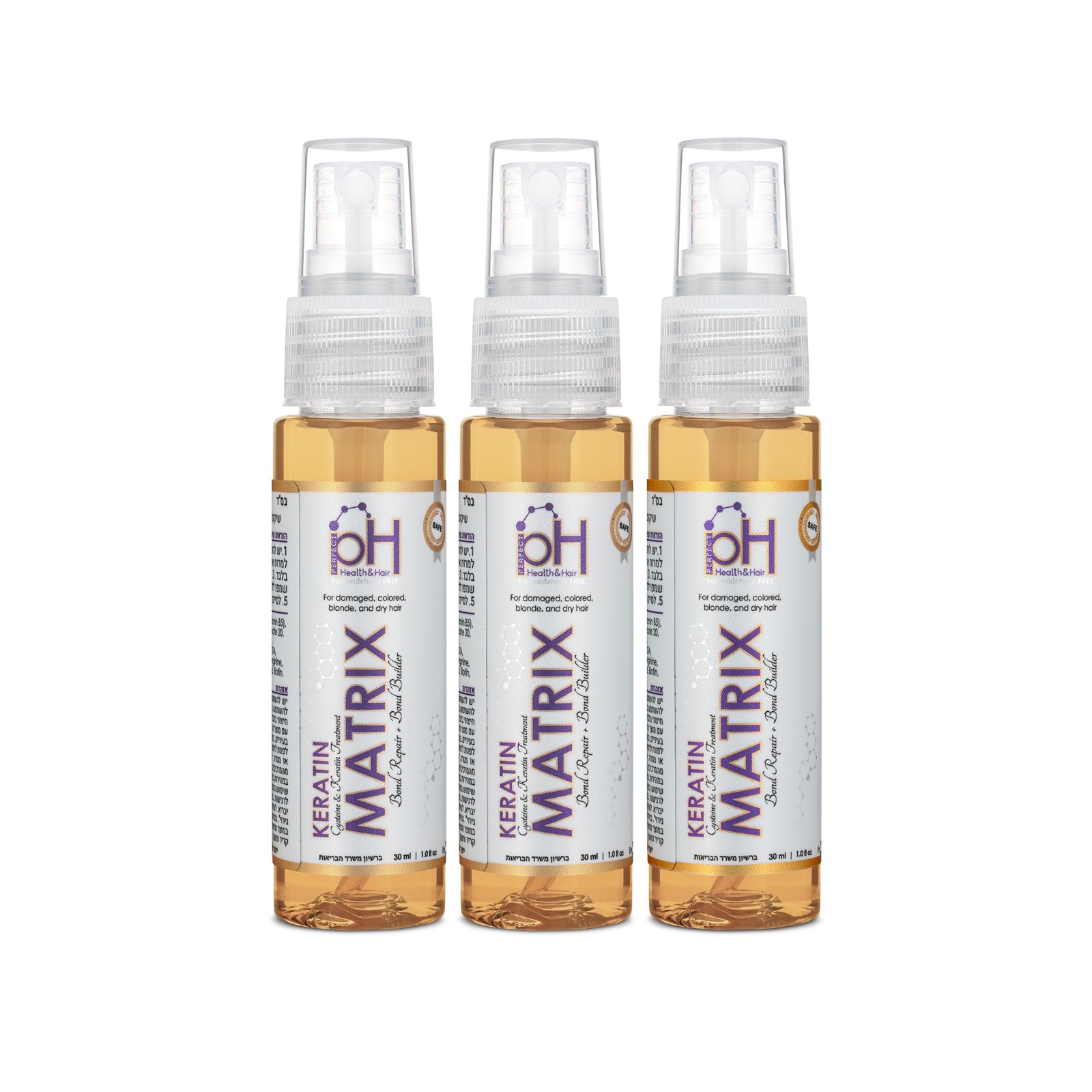 קראטין מטריקס שיקום עמוק וחיזוק מבנה השערה 90 מ"ל - pH Protein Lab