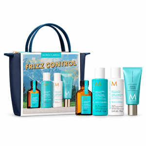 ערכת נסיעות אנטי פריז Moroccanoil + תיק איפור במתנה