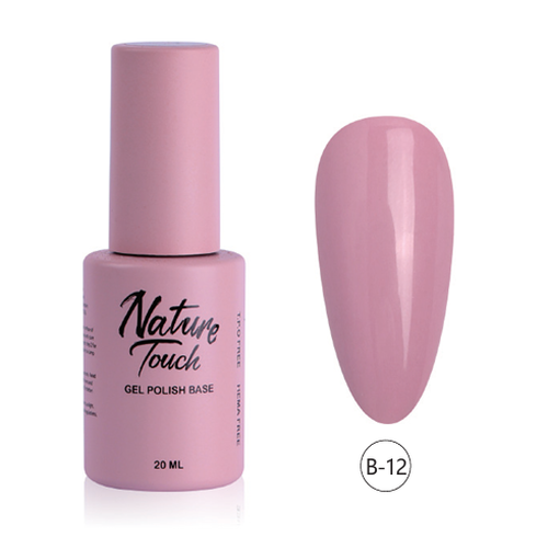 ראבר בייס צבעוני Nature Touch גוון B12 – 20 מ״ל | TPO FREE | HEMA FREE