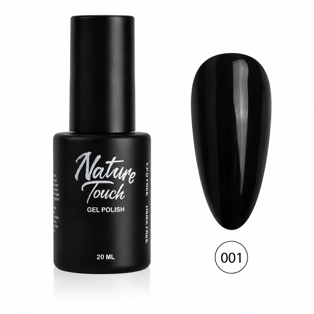 לק ג׳ל Nature Touch גוון 001 – 20 מ״ל | TPO FREE | HEMA FREE