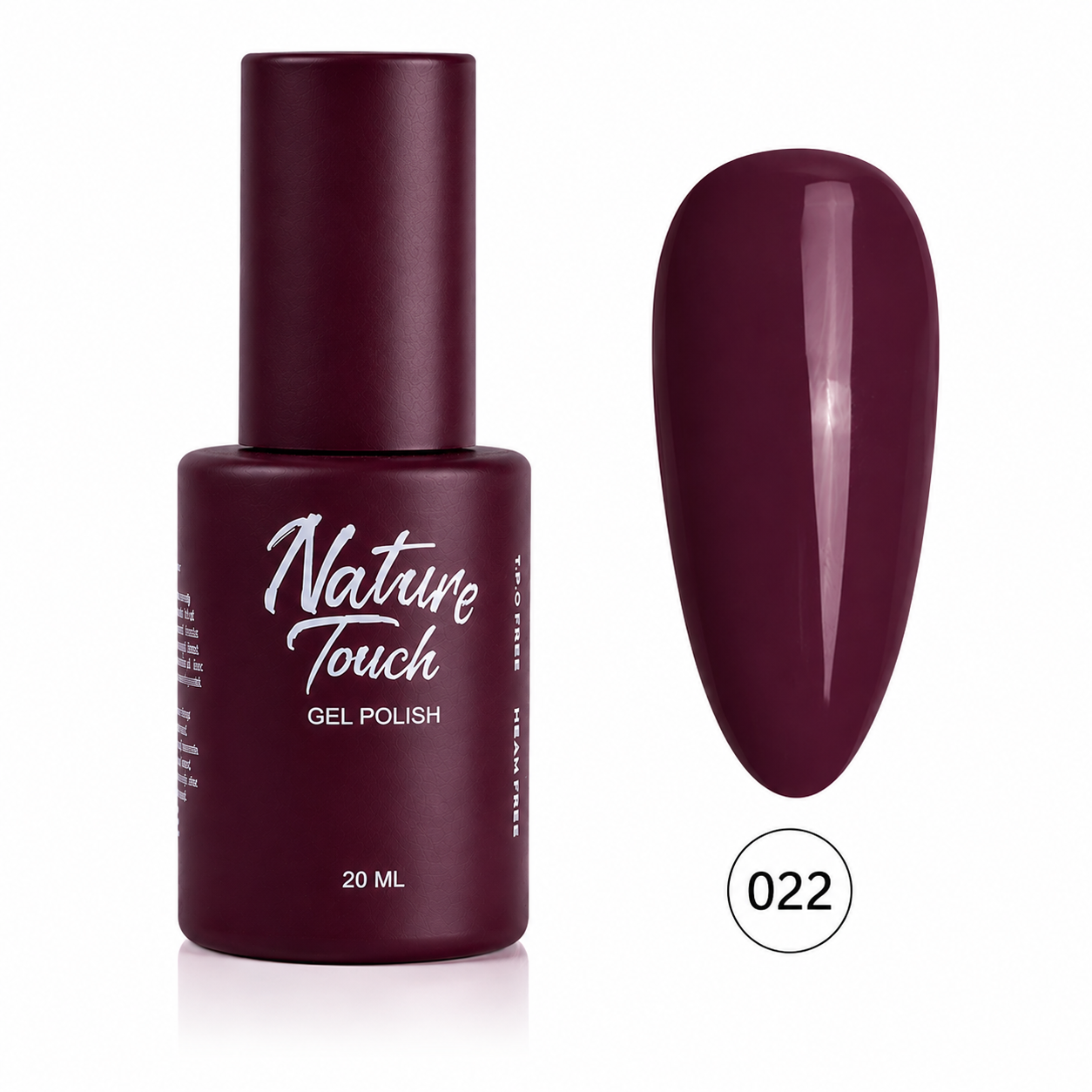 לק ג׳ל Nature Touch גוון 022 – 20 מ״ל | TPO FREE | HEMA FREE