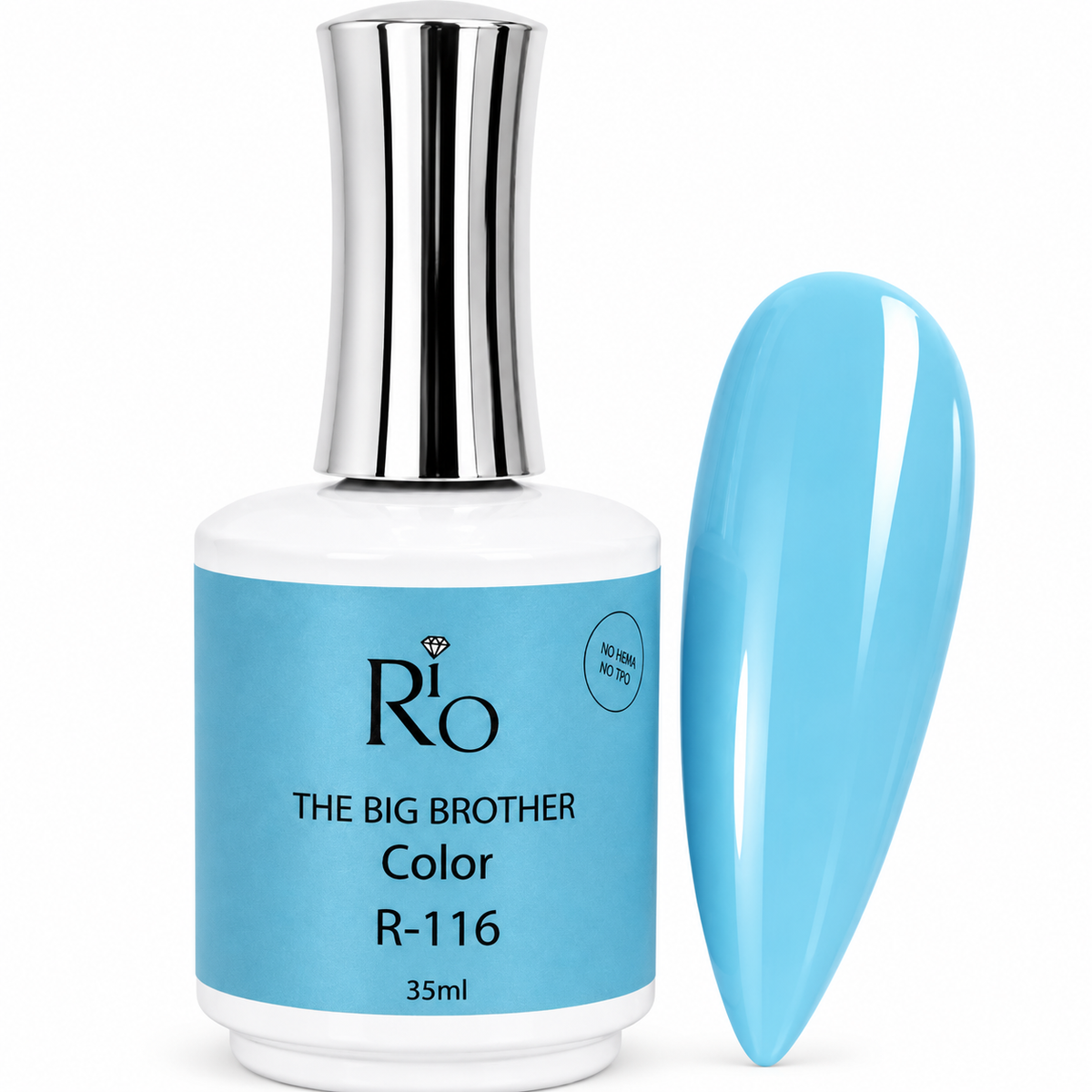 ביג ברדר ג׳ל לק R116 35 מ״ל | RIO על רקע לבן