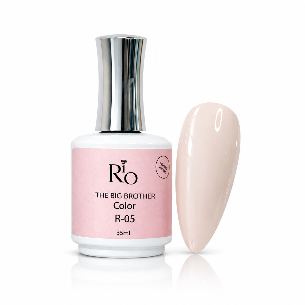 ביג ברדר ג׳ל לק R05 35 מ״ל RIO על רקע לבן