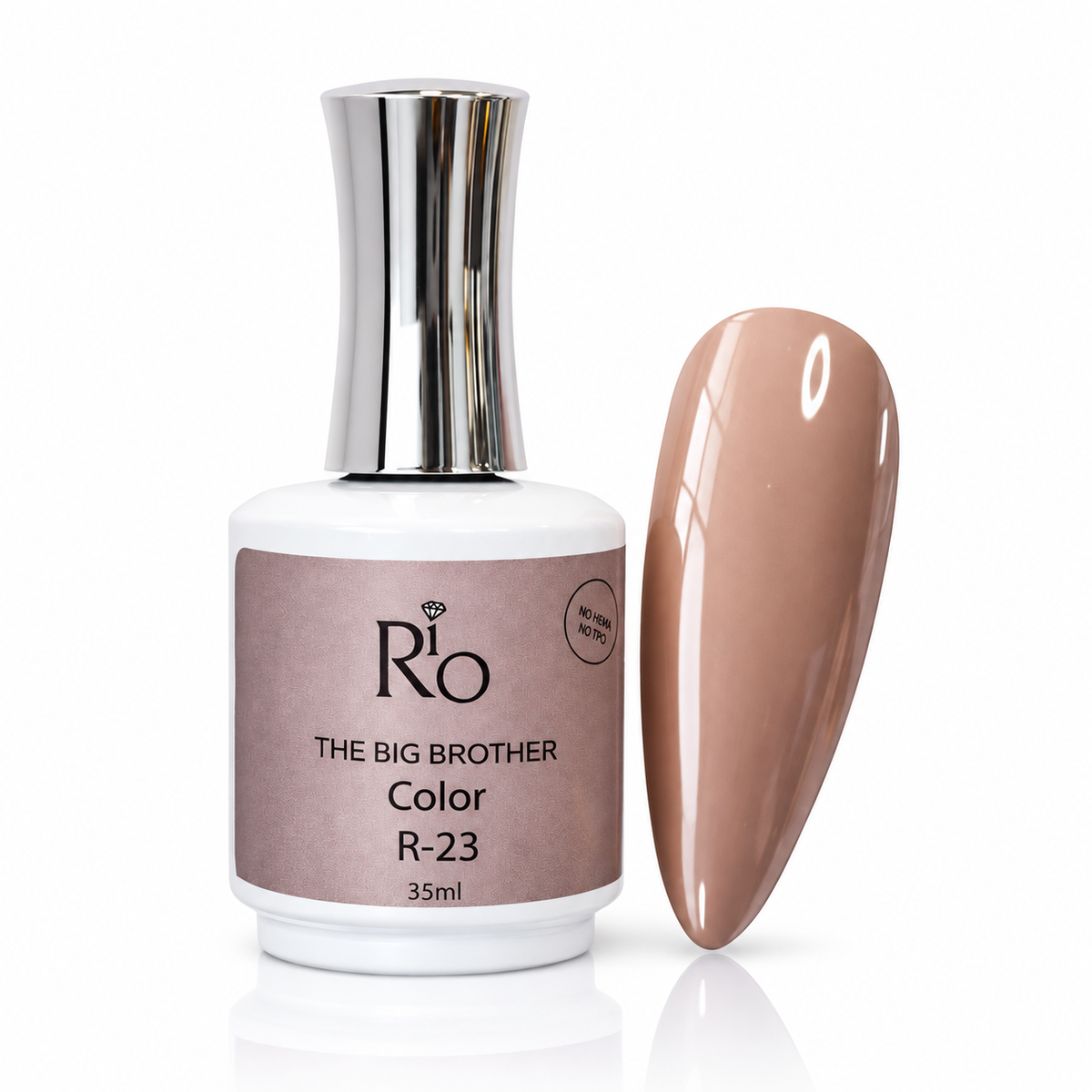 ביג ברדר ג׳ל לק R23 35 מ״ל RIO על רקע לבן