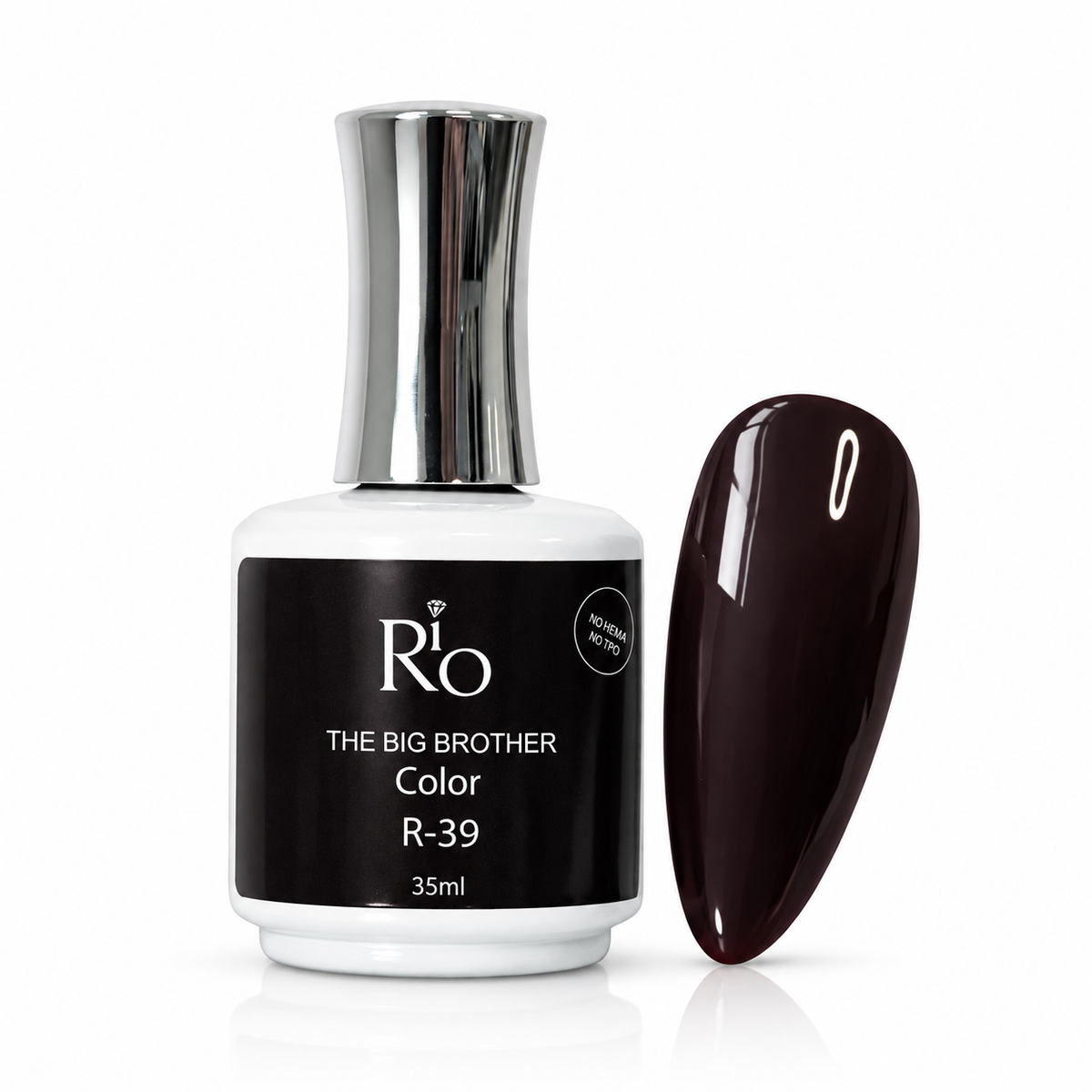 ביג ברדר ג׳ל לק R39 35 מ״ל RIO על רקע לבן