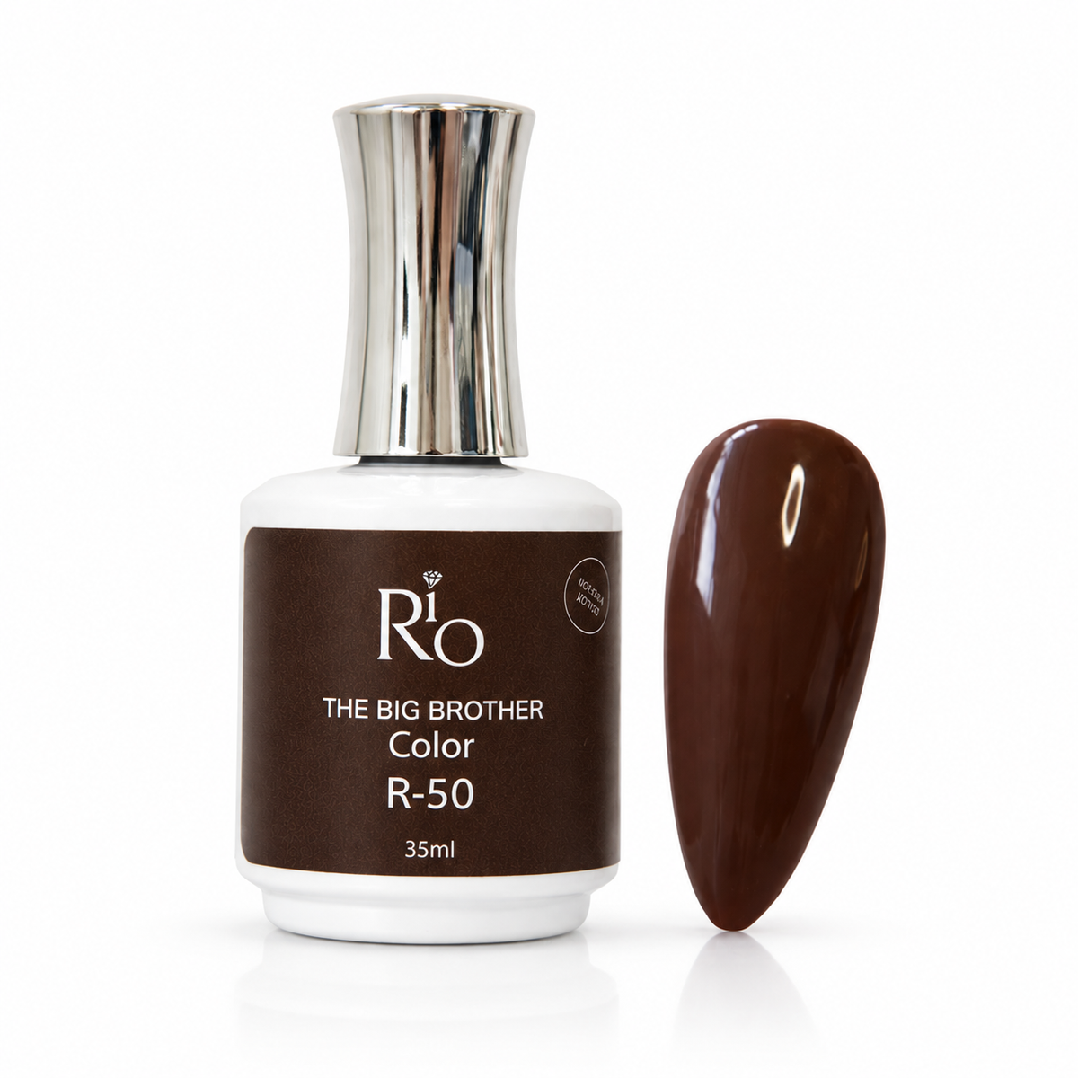 ביג ברדר ג׳ל לק R50 35 מ״ל RIO על רקע לבן