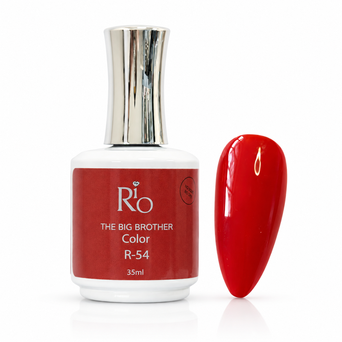 ביג ברדר ג׳ל לק R54 35 מ״ל RIO על רקע לבן