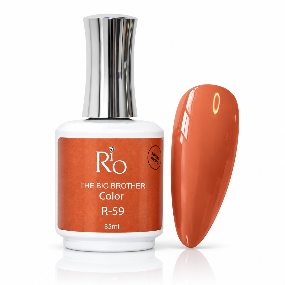 ביג ברדר ג׳ל לק R59 35 מ״ל RIO על רקע לבן