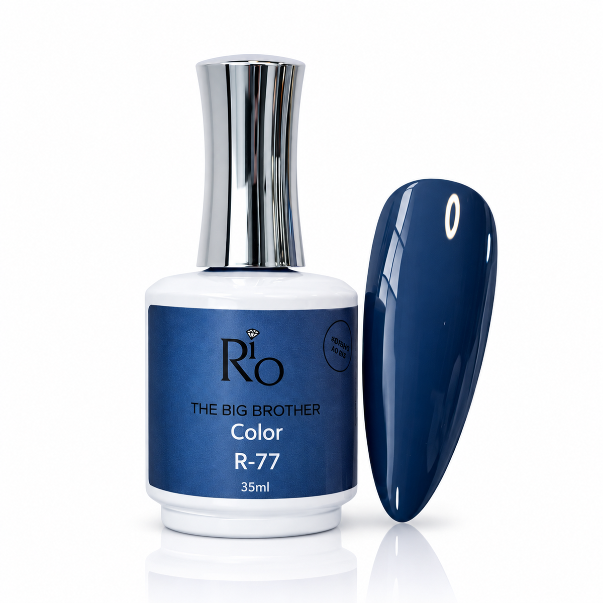 ביג ברדר ג׳ל לק R77 35 מ״ל RIO על רקע לבן