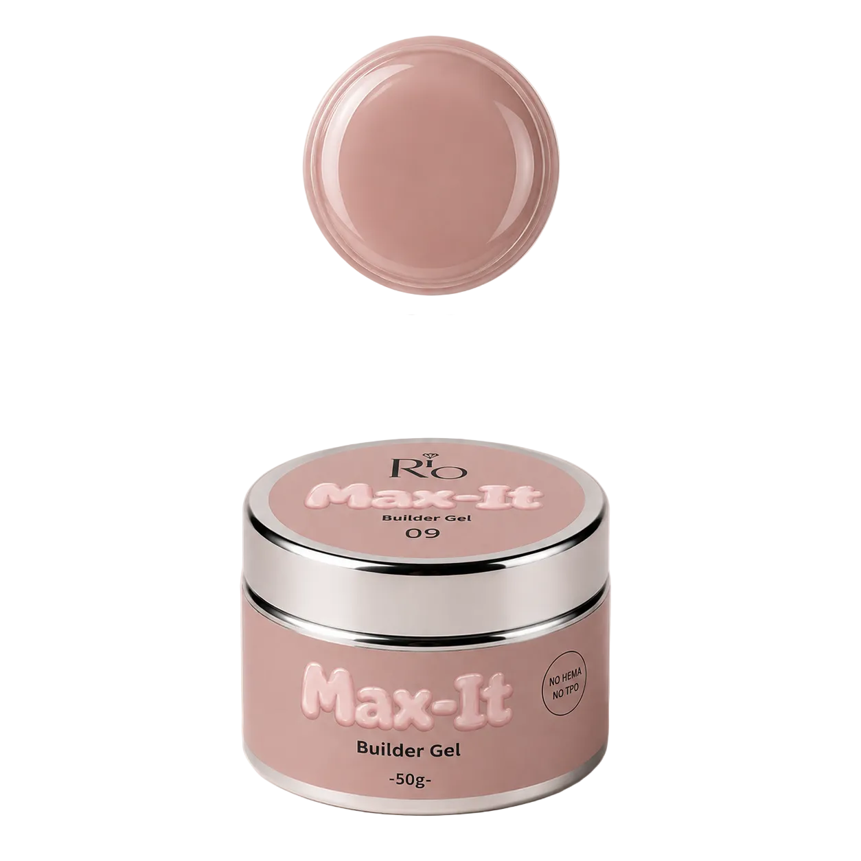 MAX-IT Builder Gel מבית RIO | ג׳ל בנייה מקצועי 50 גרם – ללא HEMA וללא TPO