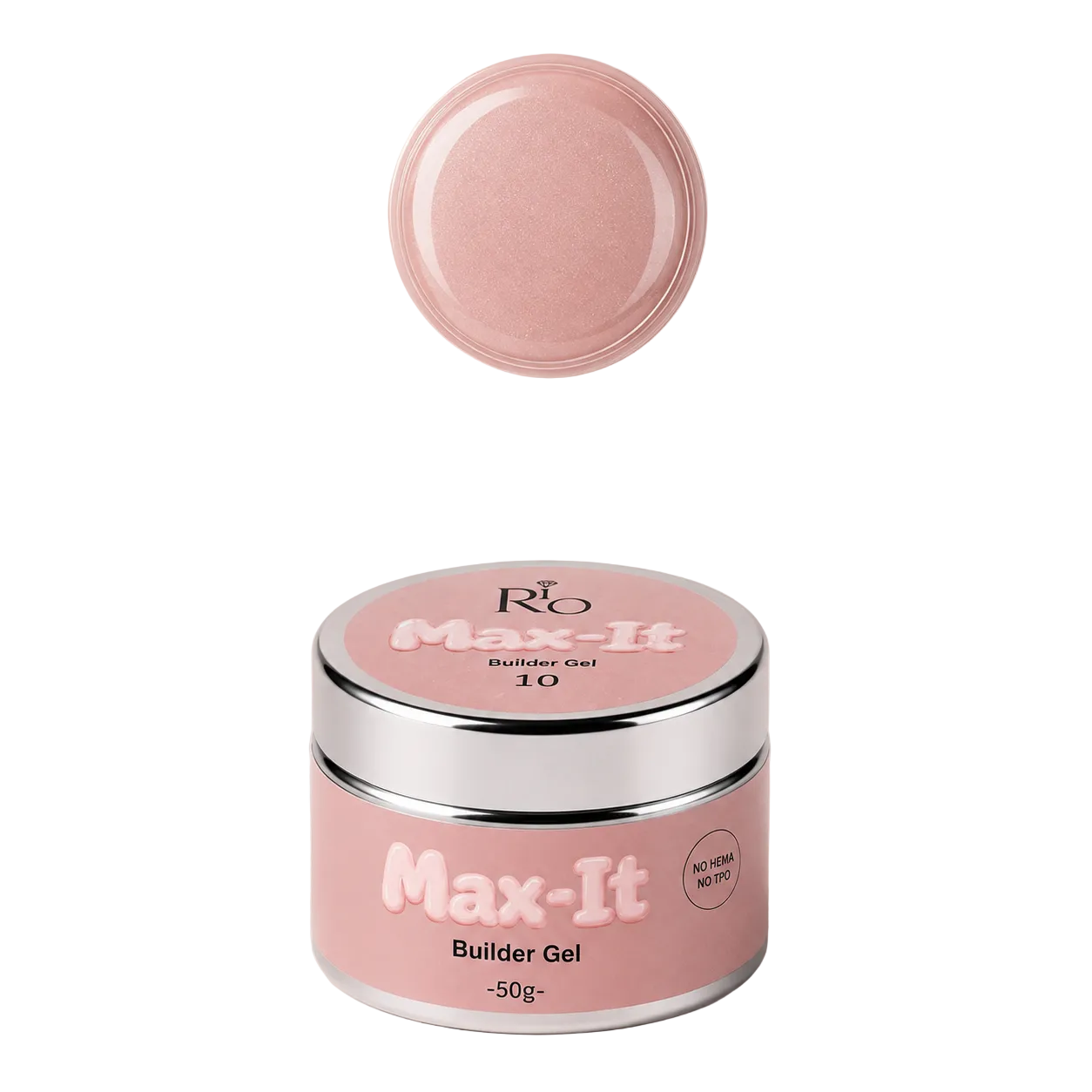 MAX-IT Builder Gel מבית RIO | ג׳ל בנייה מקצועי 50 גרם – ללא HEMA וללא TPO