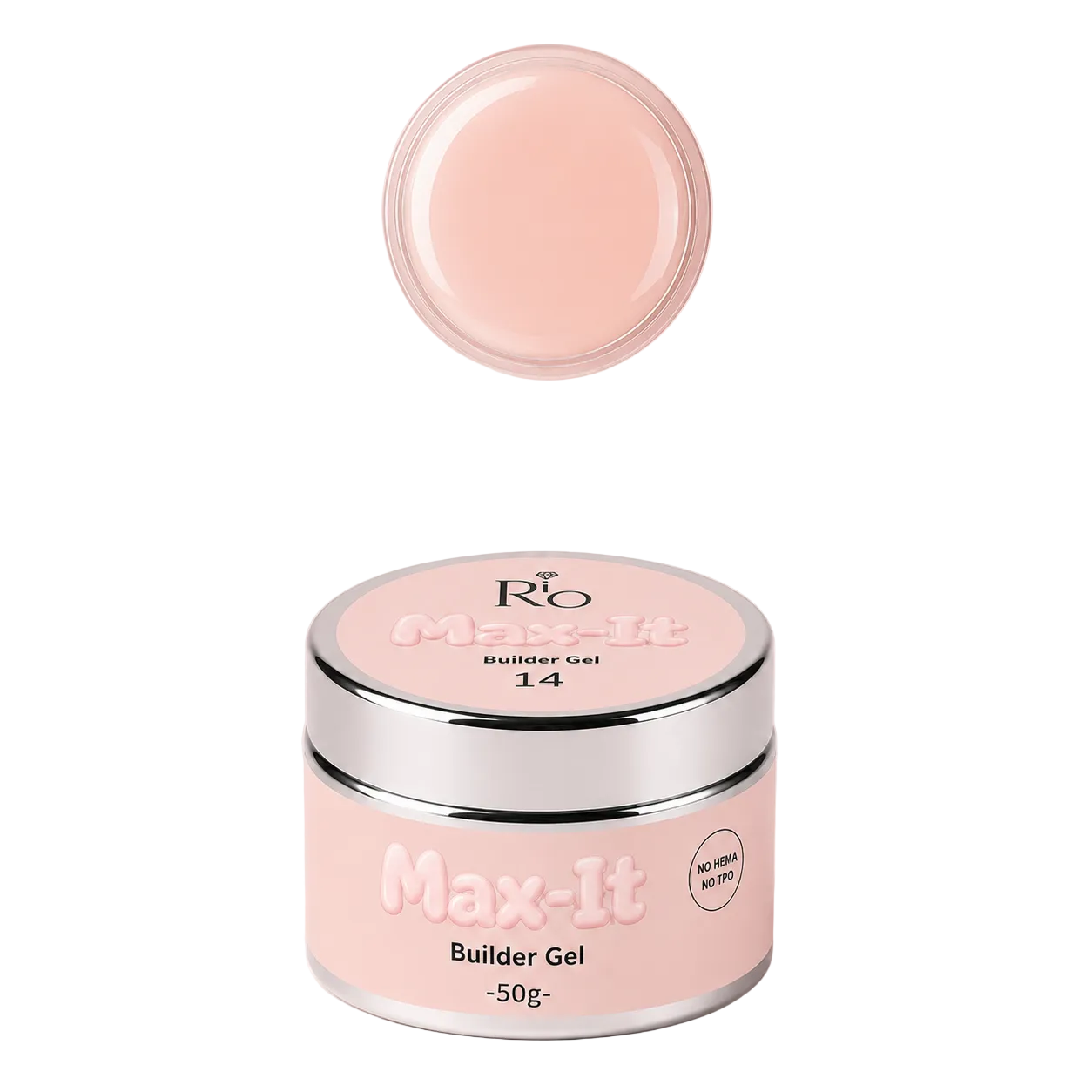 MAX-IT Builder Gel מבית RIO | ג׳ל בנייה מקצועי 50 גרם – ללא HEMA וללא TPO