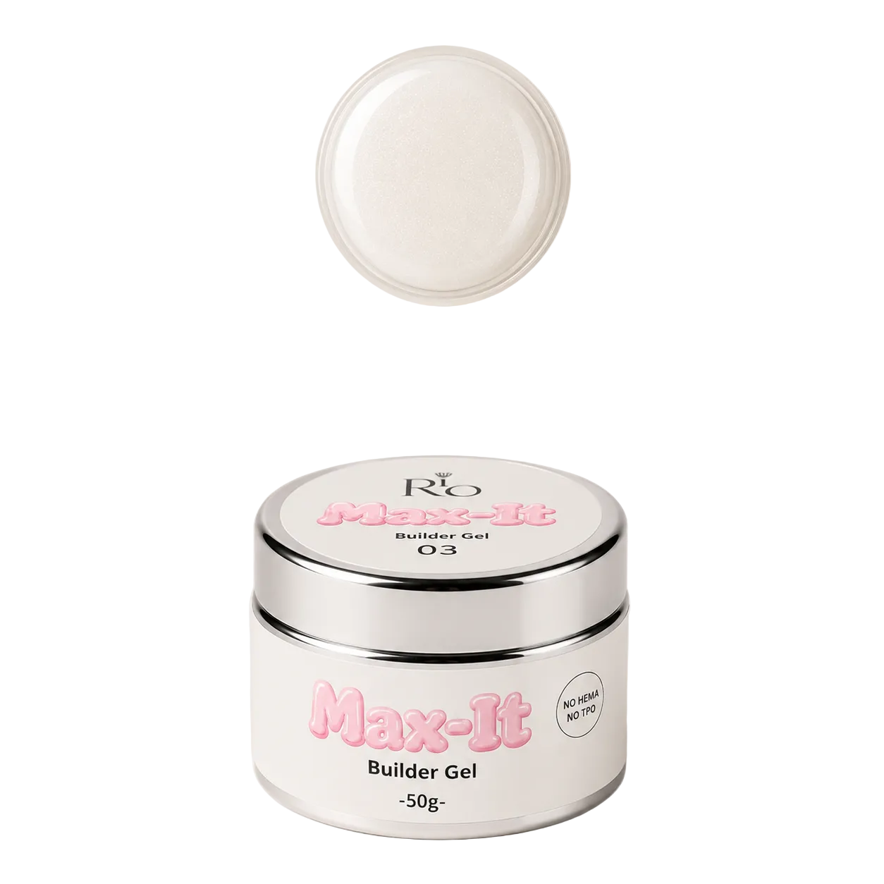 MAX-IT Builder Gel מבית RIO | ג׳ל בנייה מקצועי 50 גרם – ללא HEMA וללא TPO