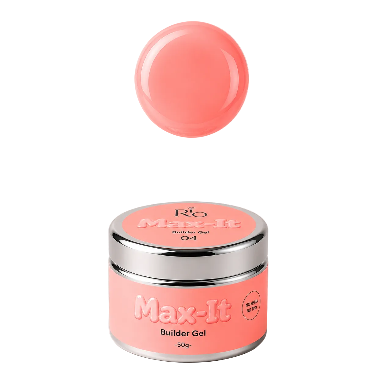 MAX-IT Builder Gel מבית RIO | ג׳ל בנייה מקצועי 50 גרם – ללא HEMA וללא TPO