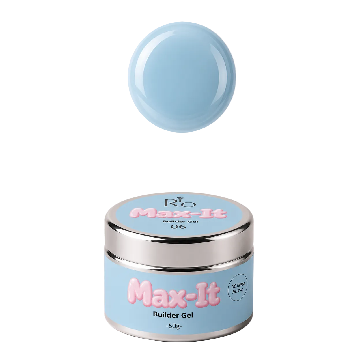 MAX-IT Builder Gel מבית RIO | ג׳ל בנייה מקצועי 50 גרם – ללא HEMA וללא TPO