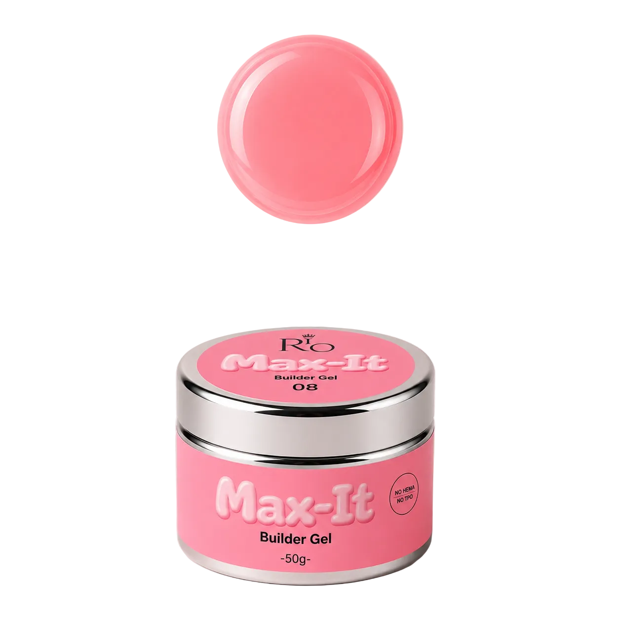 MAX-IT Builder Gel מבית RIO | ג׳ל בנייה מקצועי 50 גרם – ללא HEMA וללא TPO