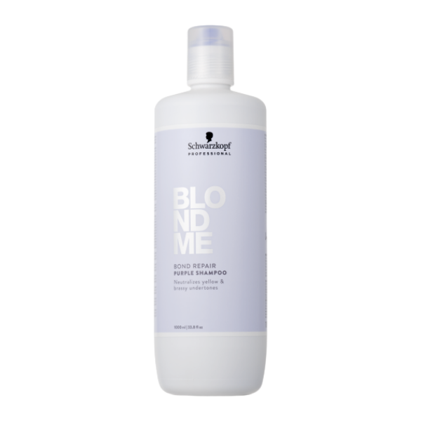 שמפו סגול לנטרול צהבהבות BLONDME Bond Repair Purple 1000 מ״ל