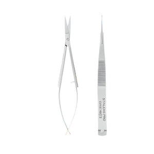 Staleks Professional micro scissors for eyebrows modeling EXPERT 90 TYPE 2, יופילי
