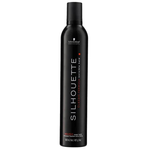מוס Silhouette Super Hold לאחיזה חזקה 500 מ״ל | Schwarzkopf – תמונת אריזת המוצר