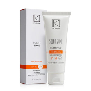 קרם CC Solar Zone SPF 50 ללחות ותיקון גוון 75 מ״ל | Dr Kadir – תמונת אריזת המוצר
