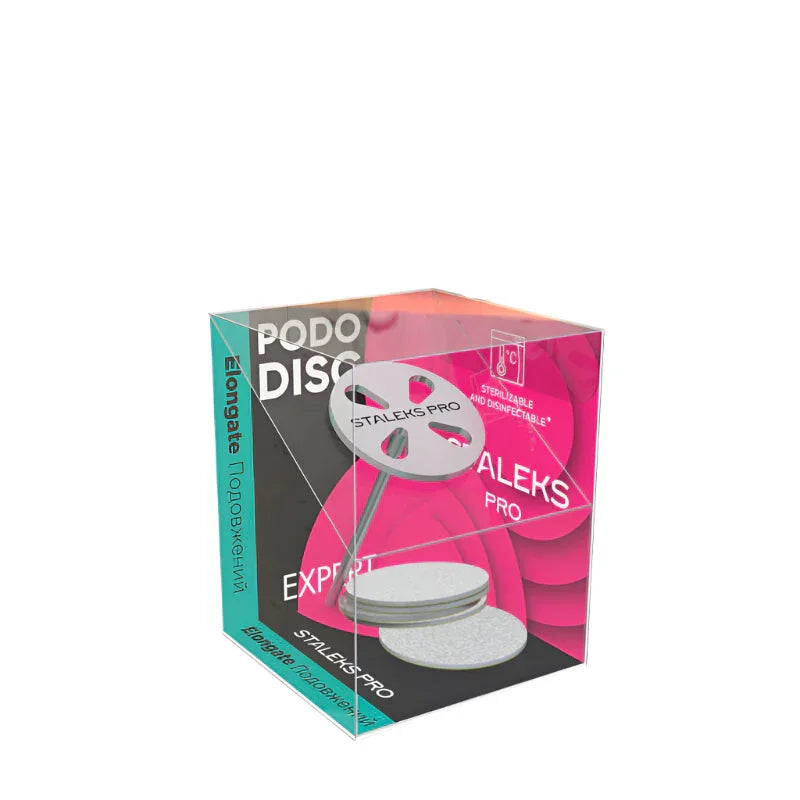 Staleks דיסק פדיקור מוארך Pododisc Expert M 20 מ"מ + 5 פילות חד-פעמיות גריט 180