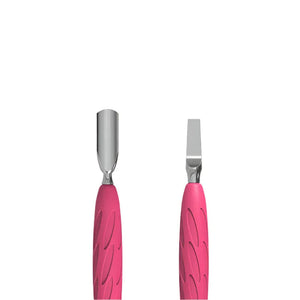 Staleks דוחף קוטיקולה Gummy ידית סיליקון Uniq 10 סוג 5 דוחף עגול צר + להב ישר